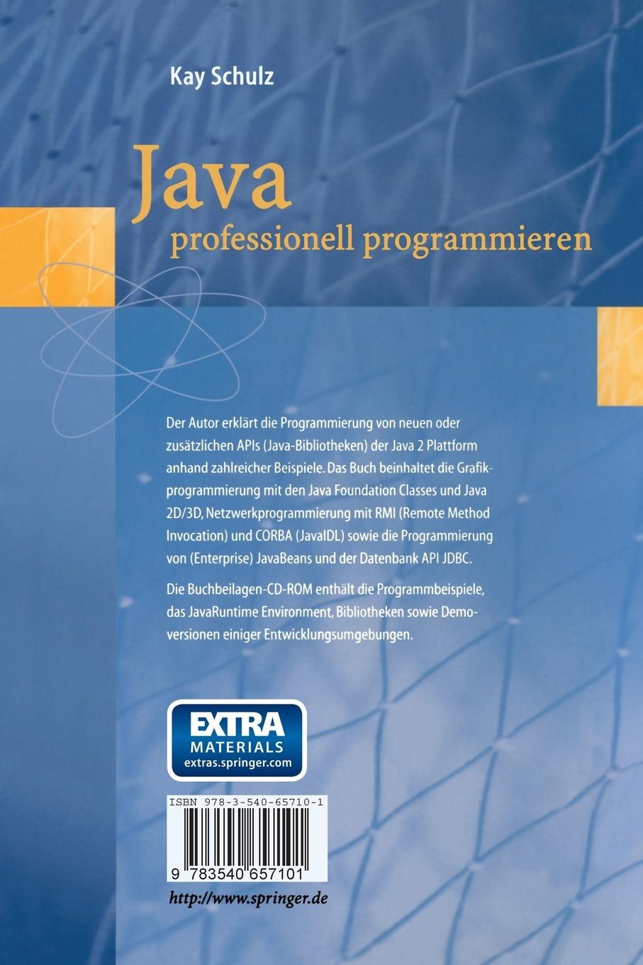 Rückseitencover Java professionell programmieren