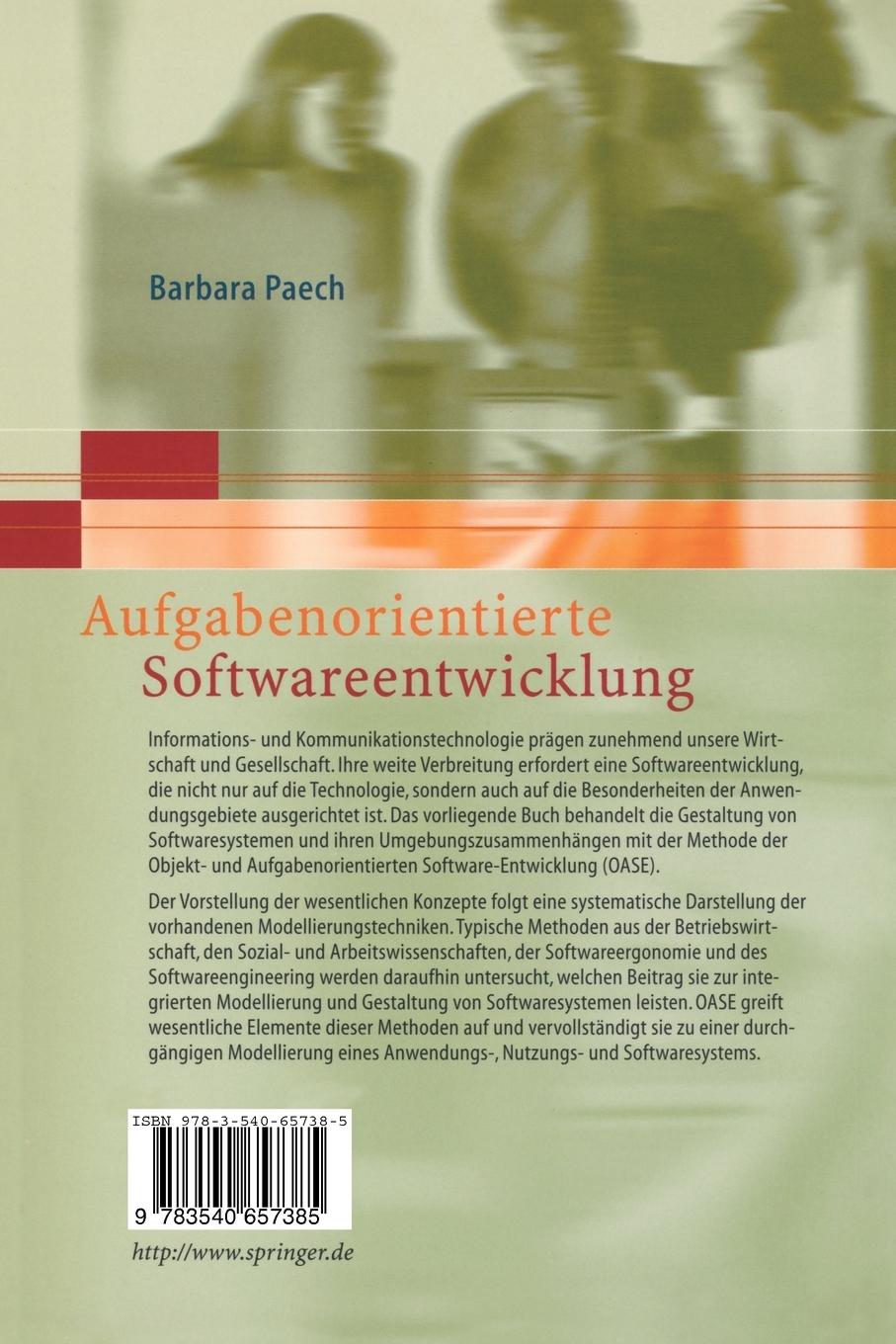 Rückseitencover Aufgabenorientierte Softwareentwicklung