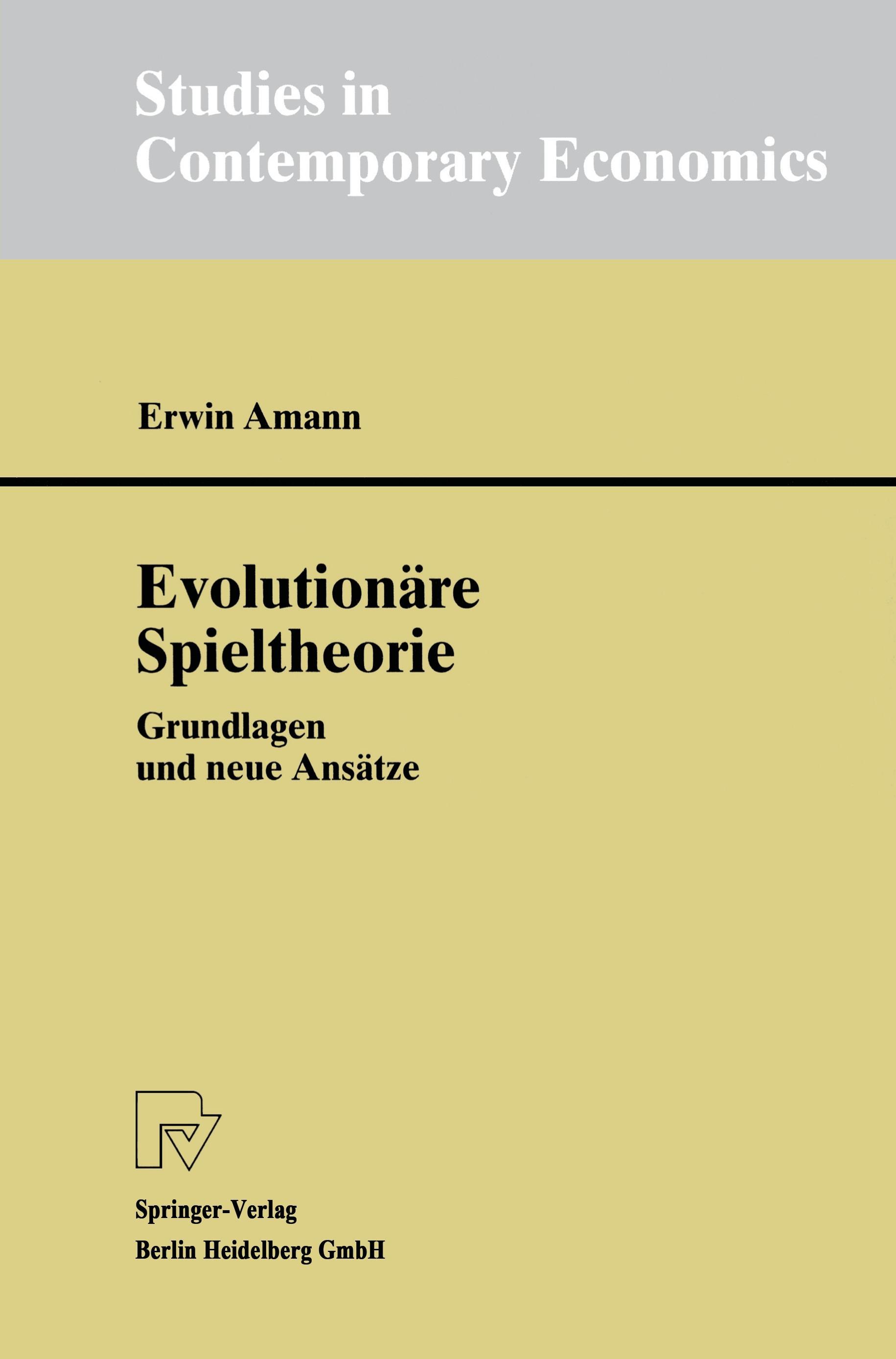 Vorderes Coverbild Evolutionäre Spieltheorie