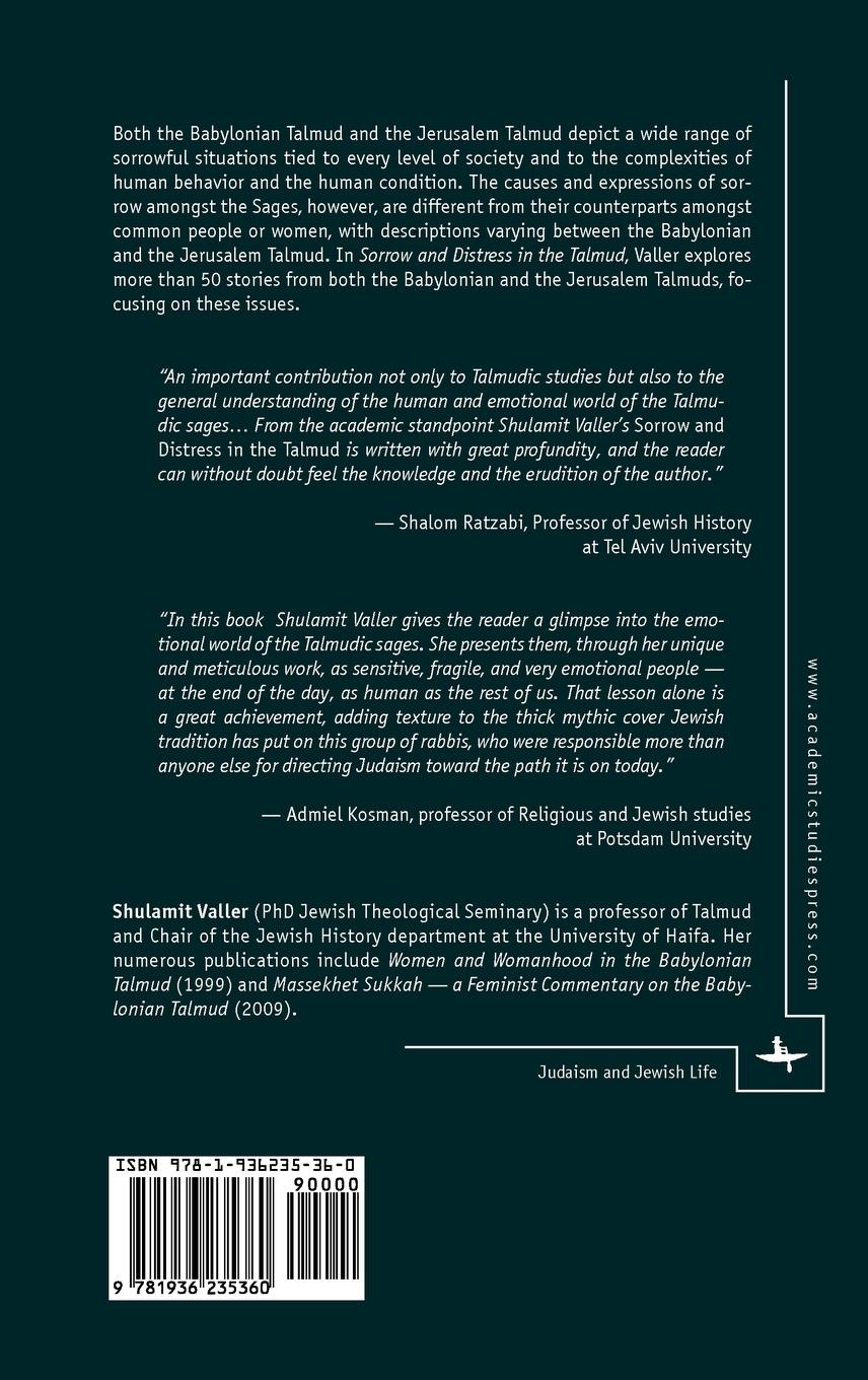 Rückseitencover Sorrow and Distress in the Talmud