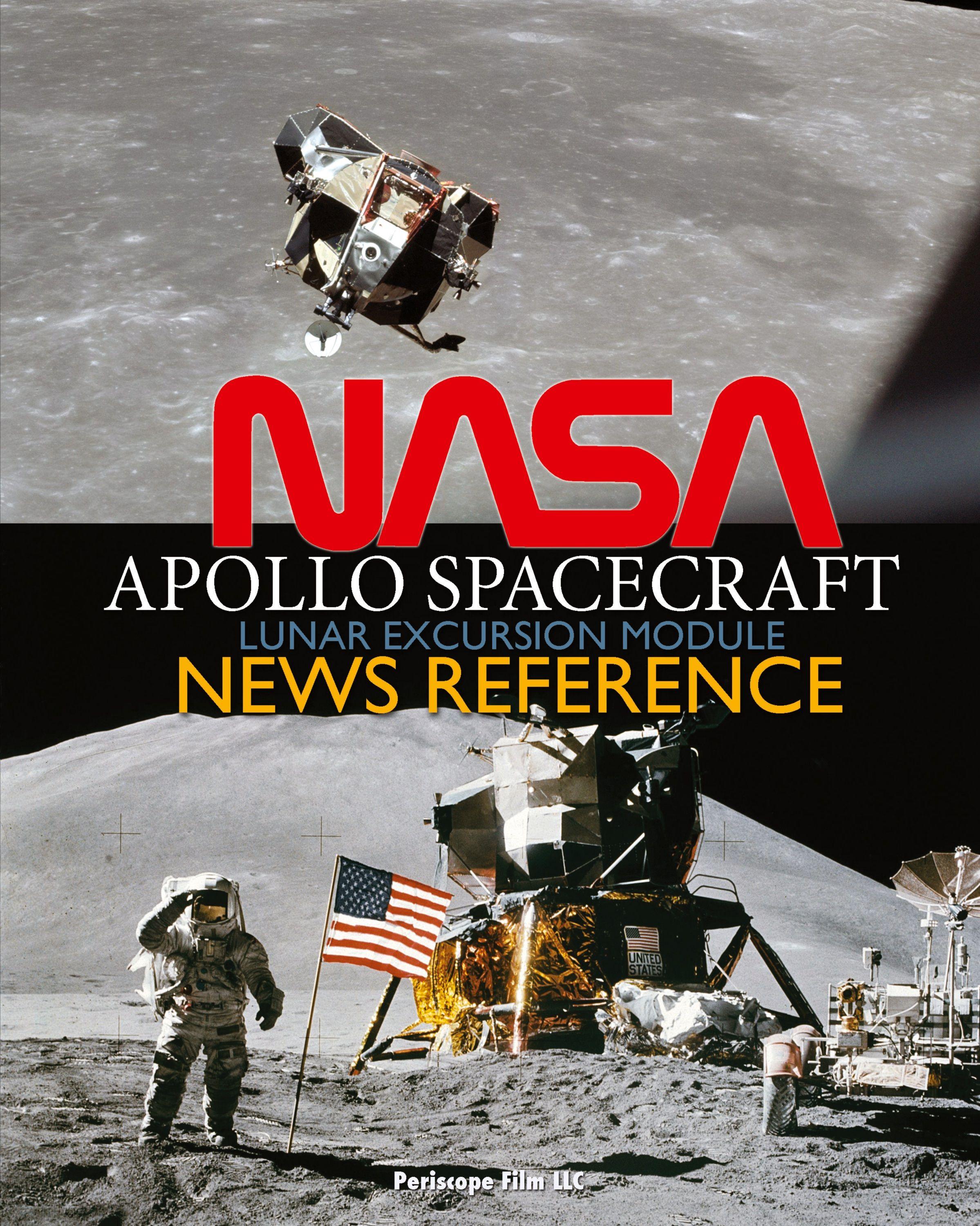 Vorderes Coverbild NASA Apollo Spacecraft Lunar Excursion Module News Reference