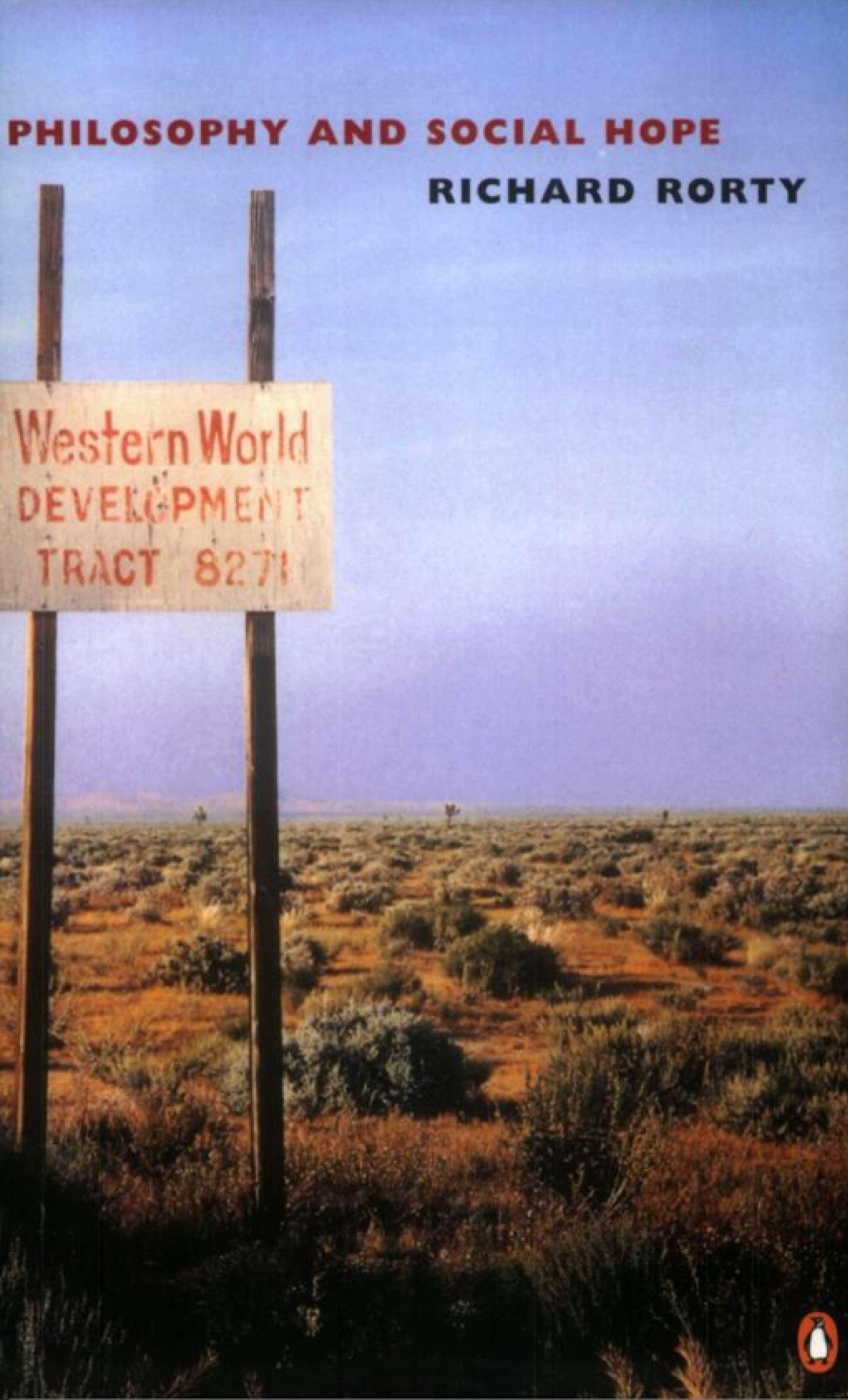 Vorderes Coverbild Philosophy and Social Hope