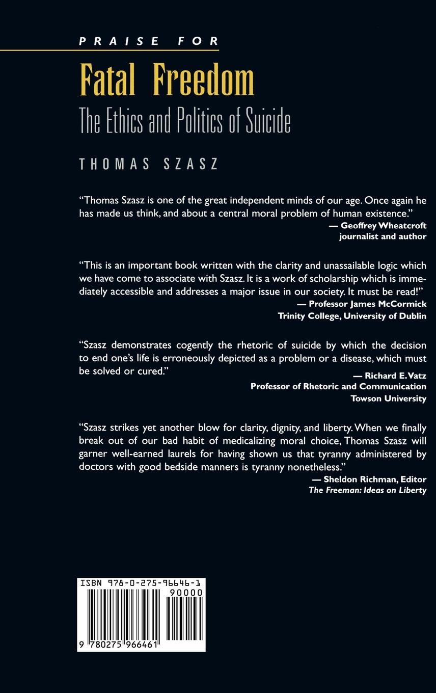 Rückseitencover Fatal Freedom