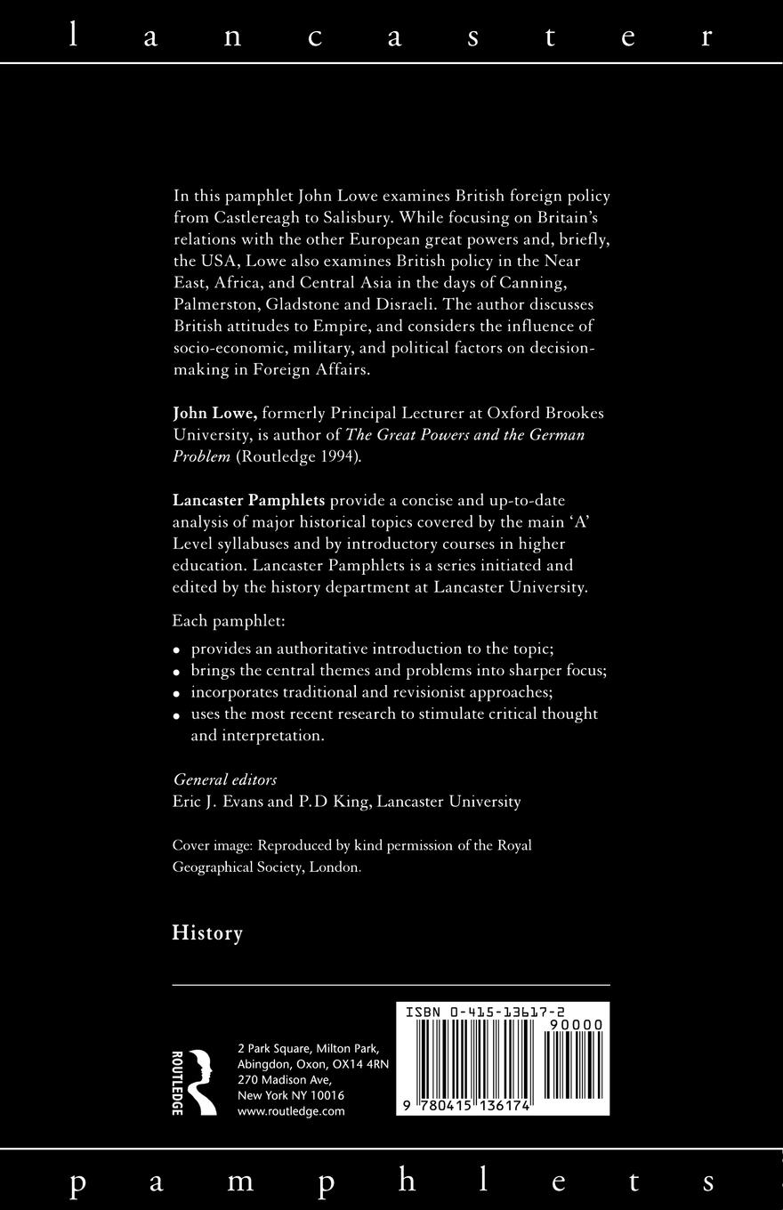 Rückseitencover Britain and Foreign Affairs 1815-1885