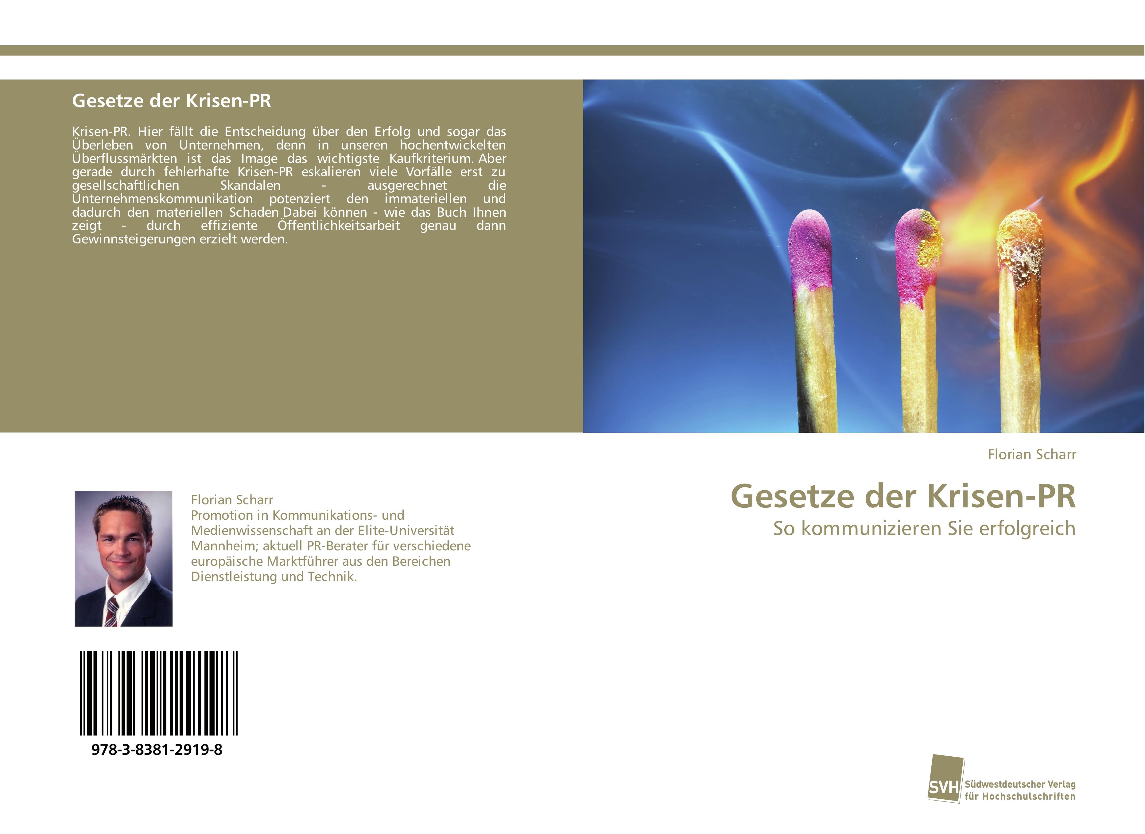 Vorderes Coverbild Gesetze der Krisen-PR