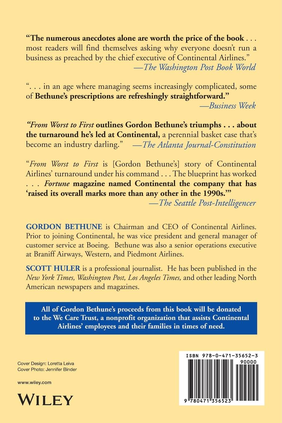 Rückseitencover From Worst to First