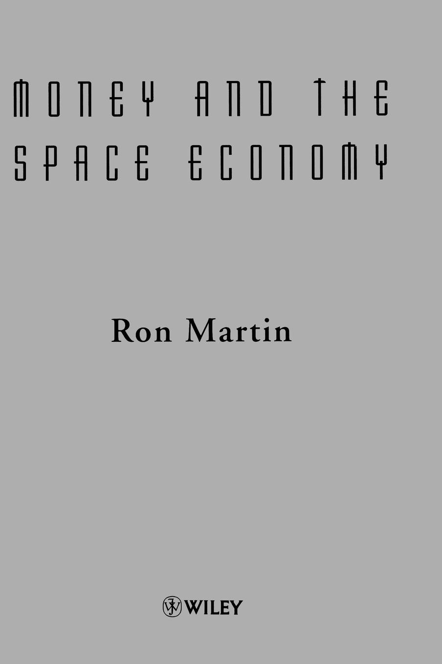 Vorderes Coverbild Money and the Space Economy