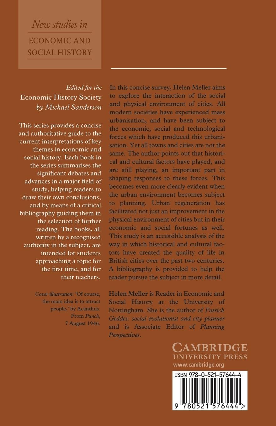 Rückseitencover Towns, Plans and Society in Modern Britain