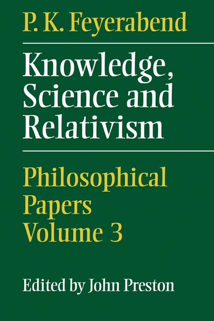 Vorderes Coverbild Knowledge, Science and Relativism