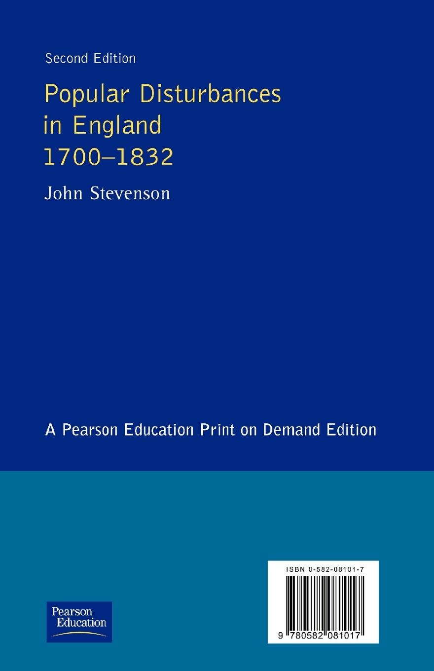 Rückseitencover Popular Disturbances in England 1700-1832