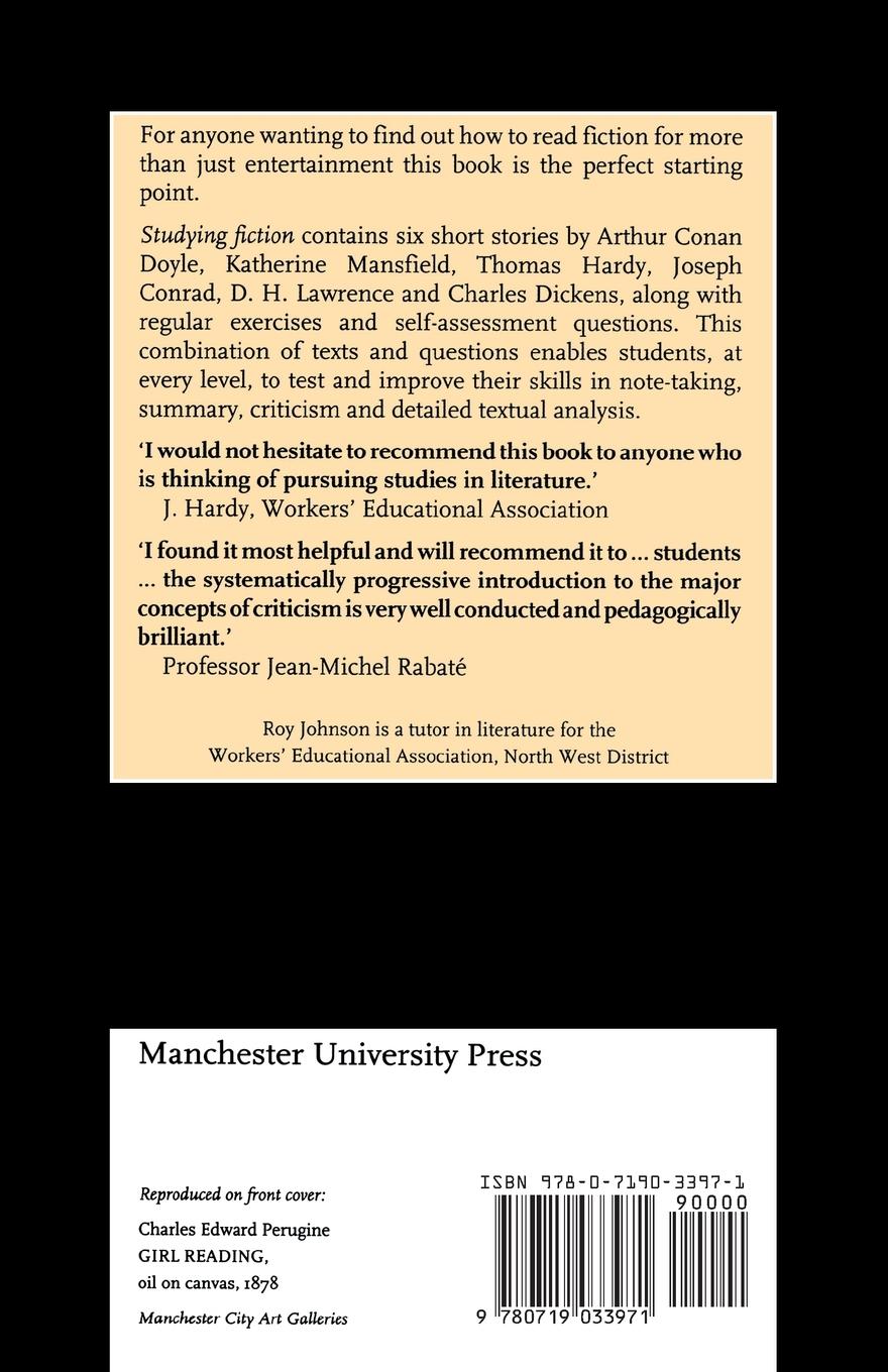 Rückseitencover Studying fiction