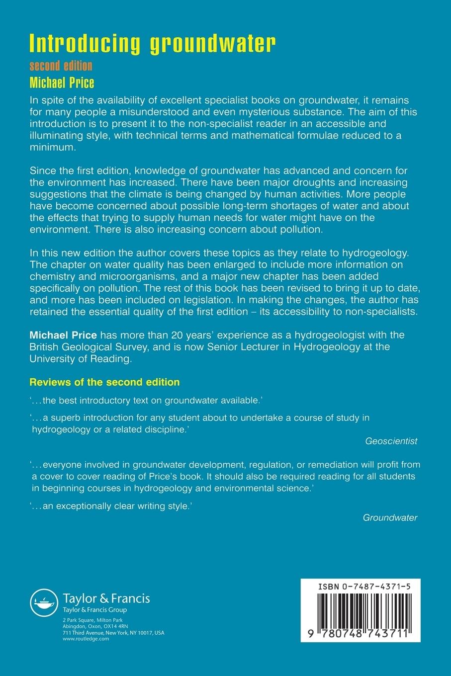 Rückseitencover Introducing Groundwater