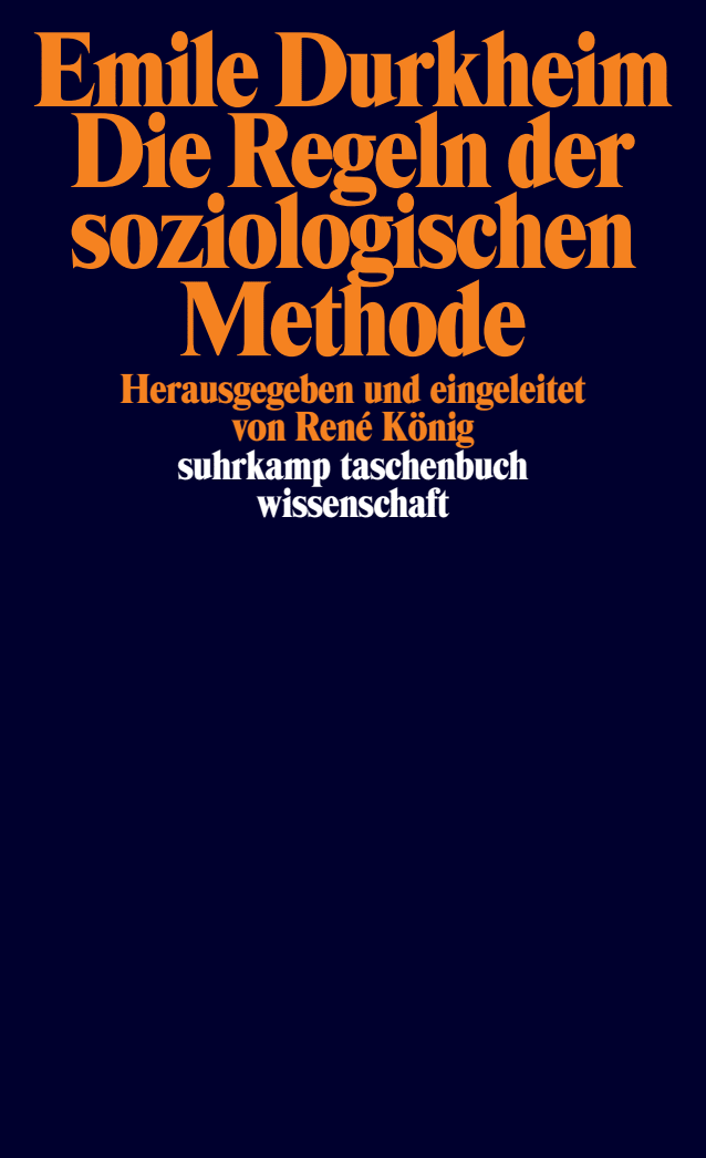 Vorderes Coverbild Die Regeln der soziologischen Methode