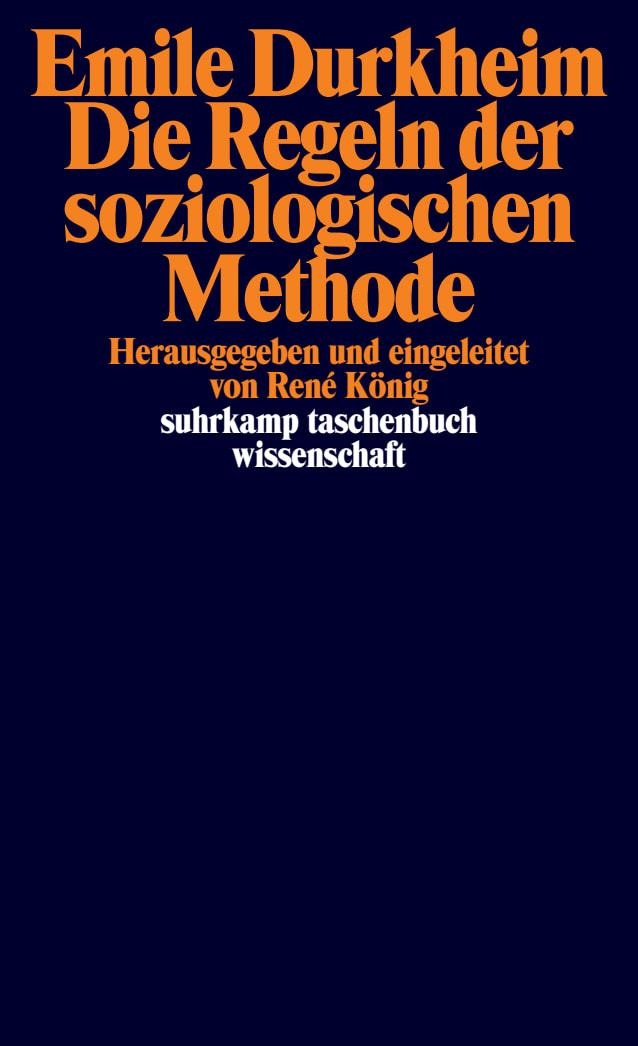 Vorderes Coverbild Die Regeln der soziologischen Methode