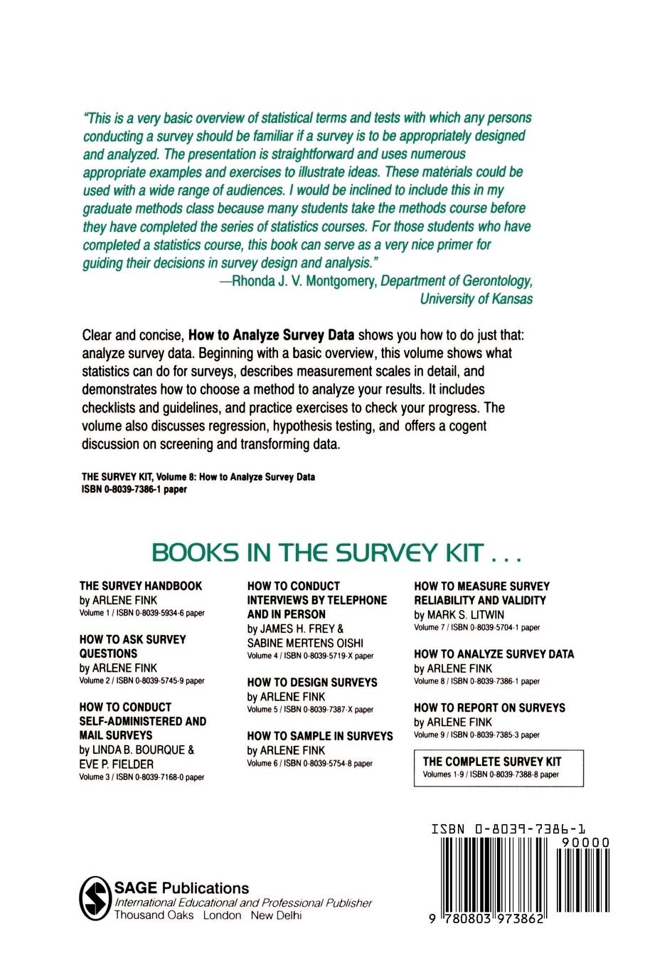 Rückseitencover How to Analyze Survey Data