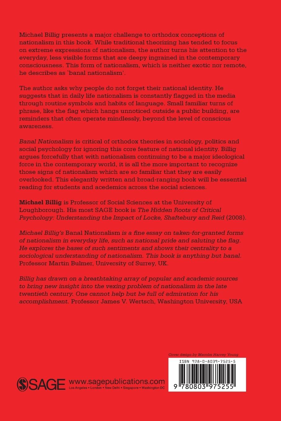 Rückseitencover Banal Nationalism