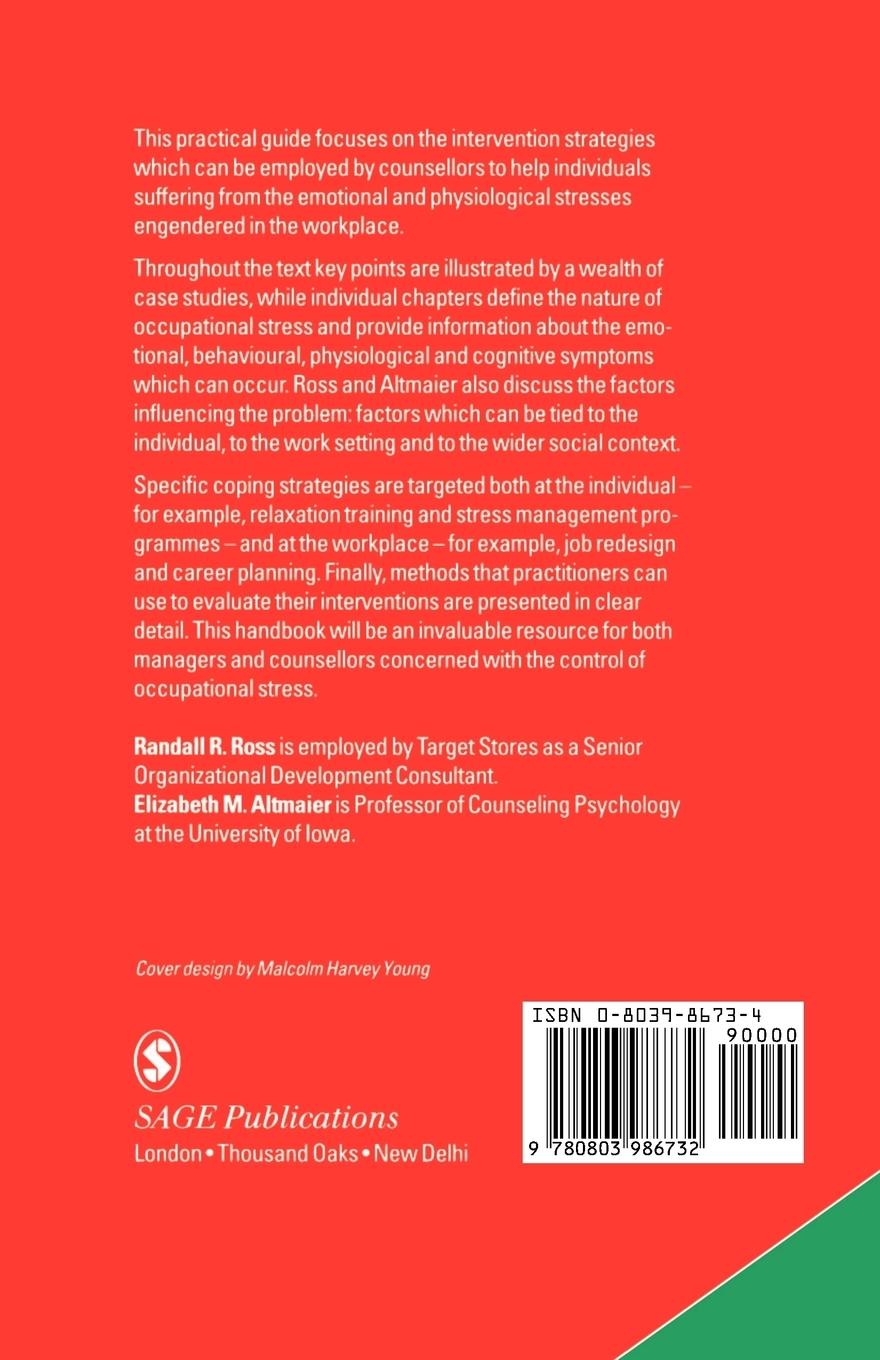 Rückseitencover Intervention in Occupational Stress