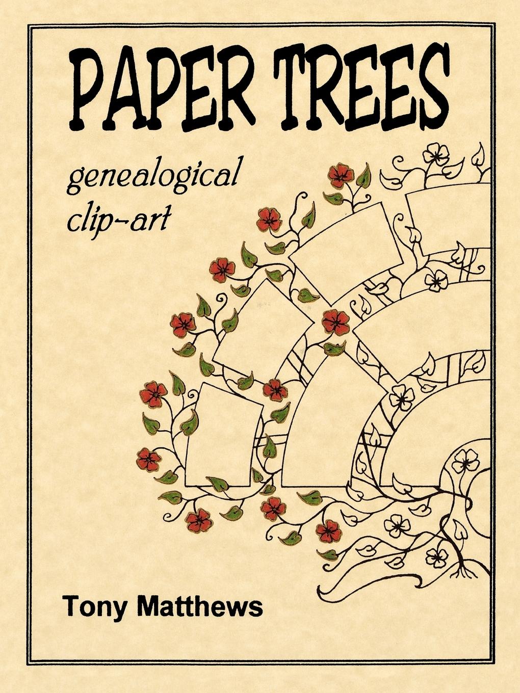 Vorderes Coverbild Paper Trees. Genealogical Clip-Art