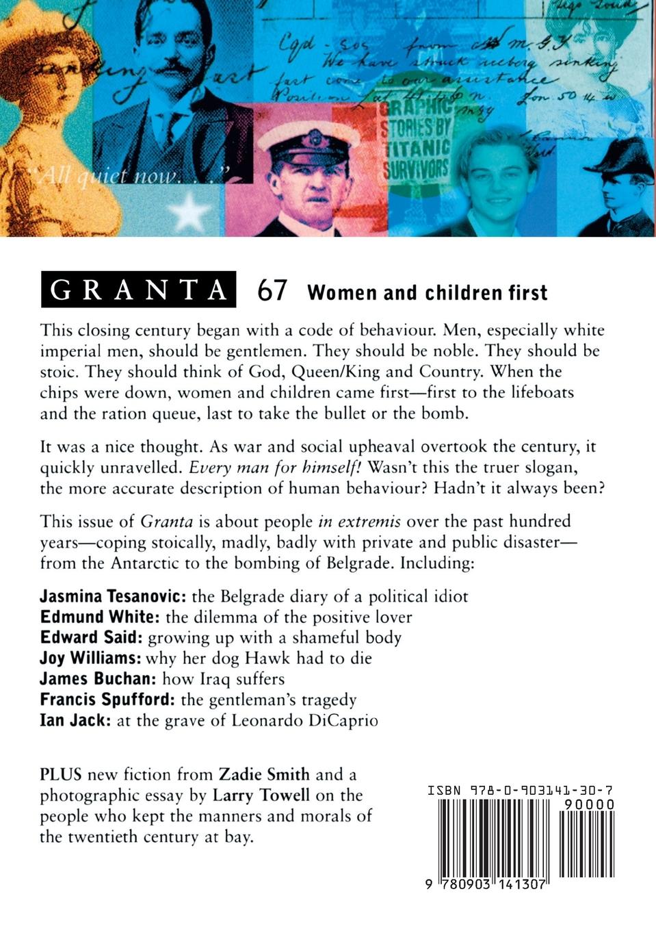 Rückseitencover Granta 67