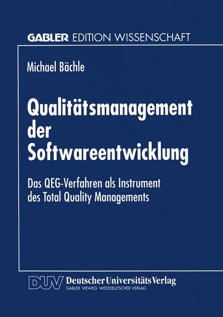 Vorderes Coverbild Qualitätsmanagement der Softwareentwicklung
