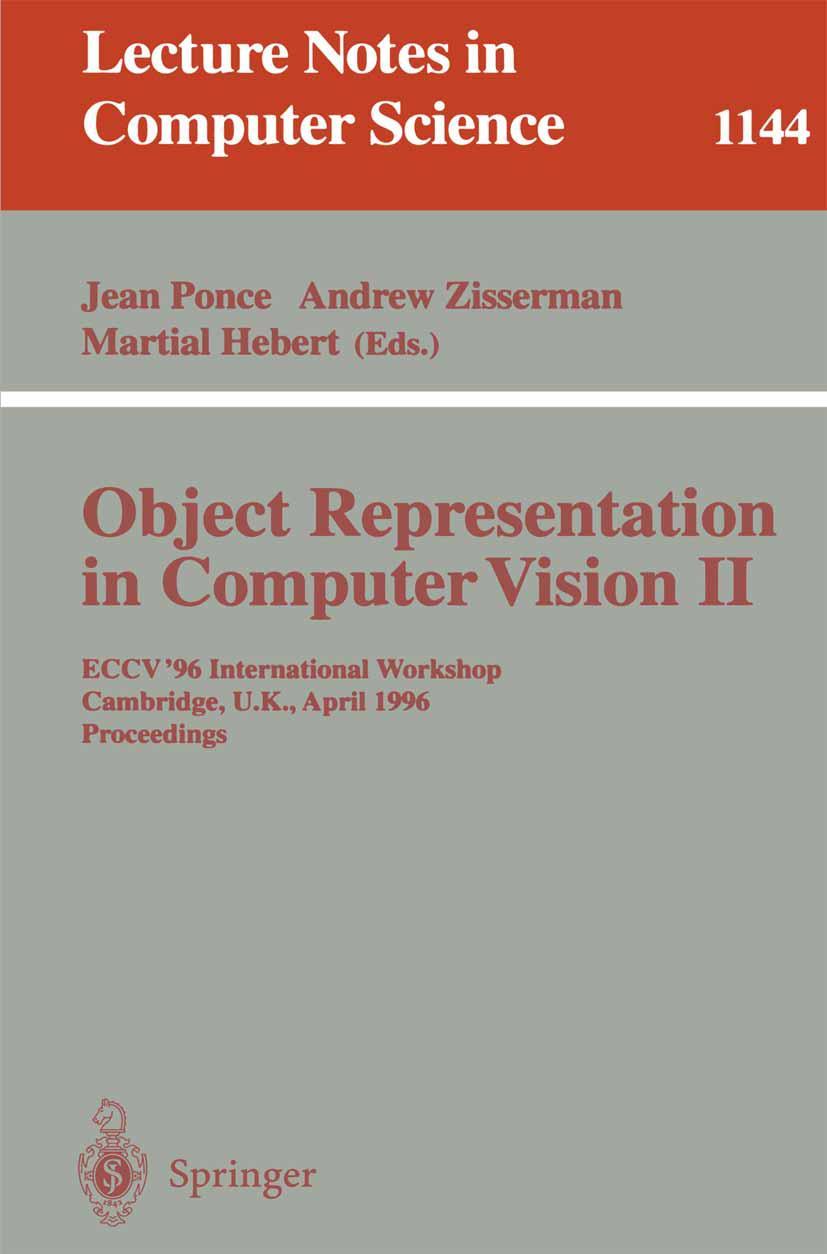 Vorderes Coverbild Object Representation in Computer Vision II