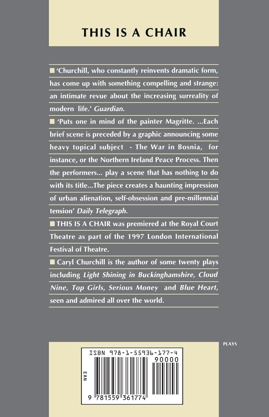 Rückseitencover This Is a Chair