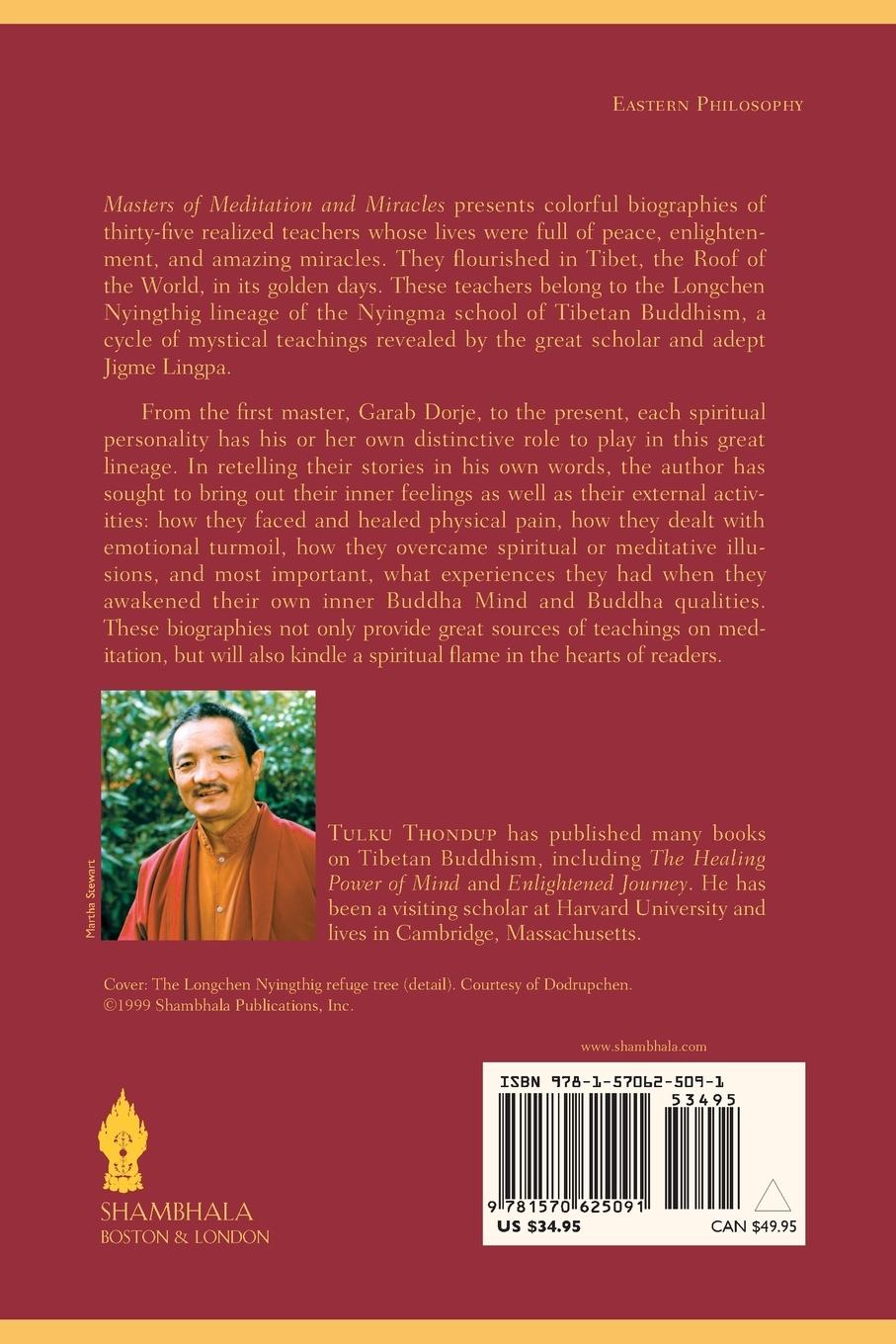 Rückseitencover Masters of Meditation and Miracles