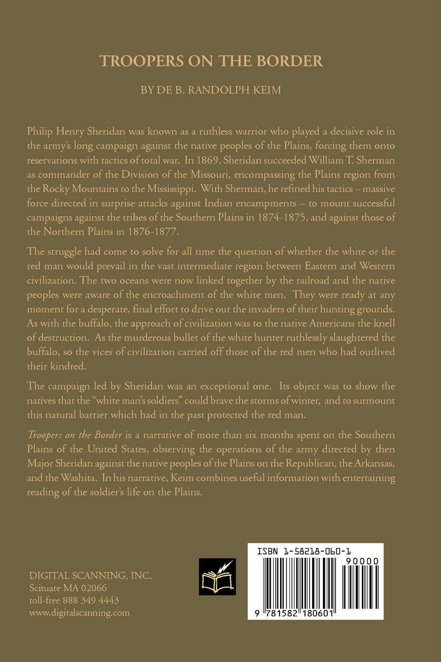 Rückseitencover Sheridan's Troopers on the Border