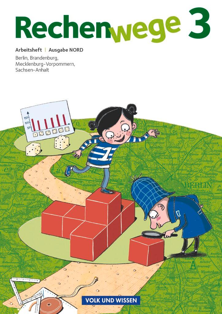 Vorderes Coverbild Rechenwege 3. Schuljahr Nord. Arbeitsheft