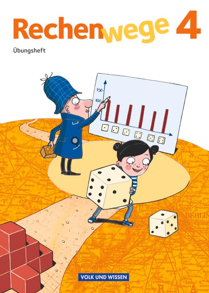 Vorderes Coverbild Rechenwege 4. Schuljahr Nord/Süd. Übungsheft