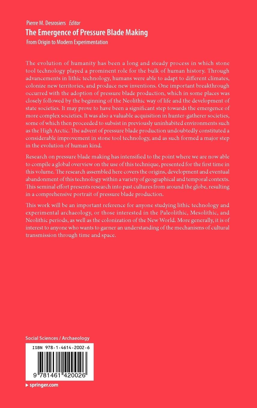 Rückseitencover The Emergence of Pressure Blade Making
