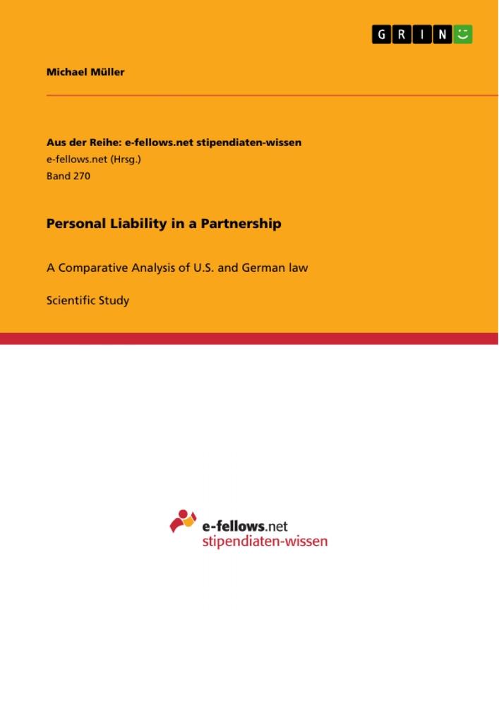 Vorderes Coverbild Personal Liability in a Partnership