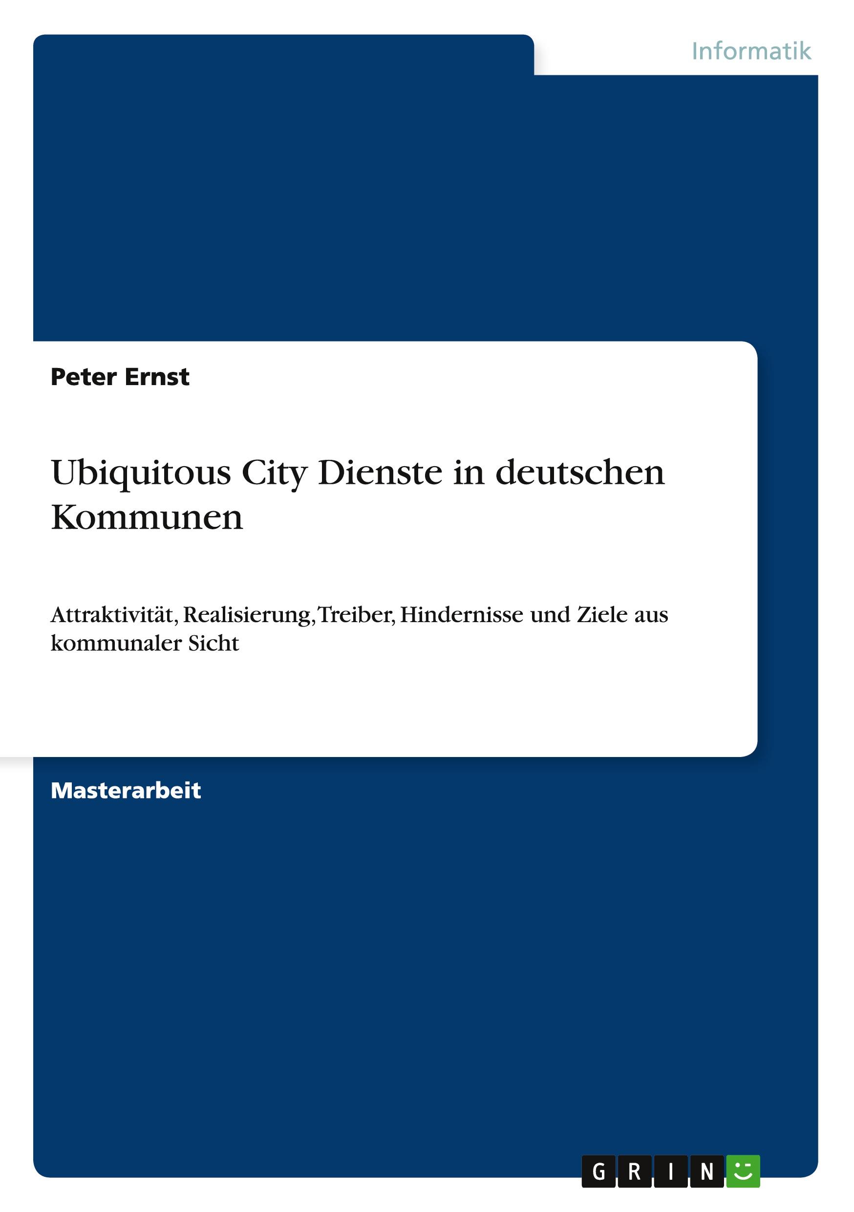 Vorderes Coverbild Ubiquitous City Dienste in deutschen Kommunen