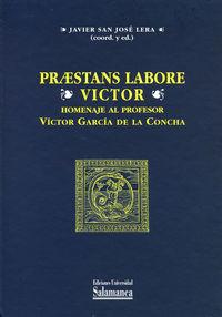 Vorderes Coverbild Praestans labore Víctor : homenaje al profesor Víctor García de la Concha