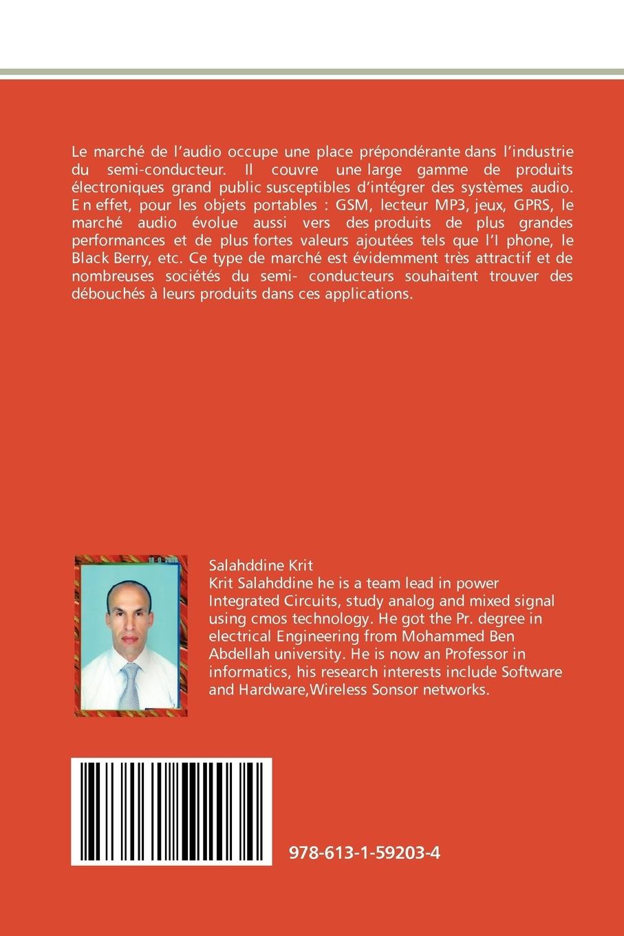 Rückseitencover Amplificateur Audio Classe-D en CMOS pour les Téléphones Mobiles