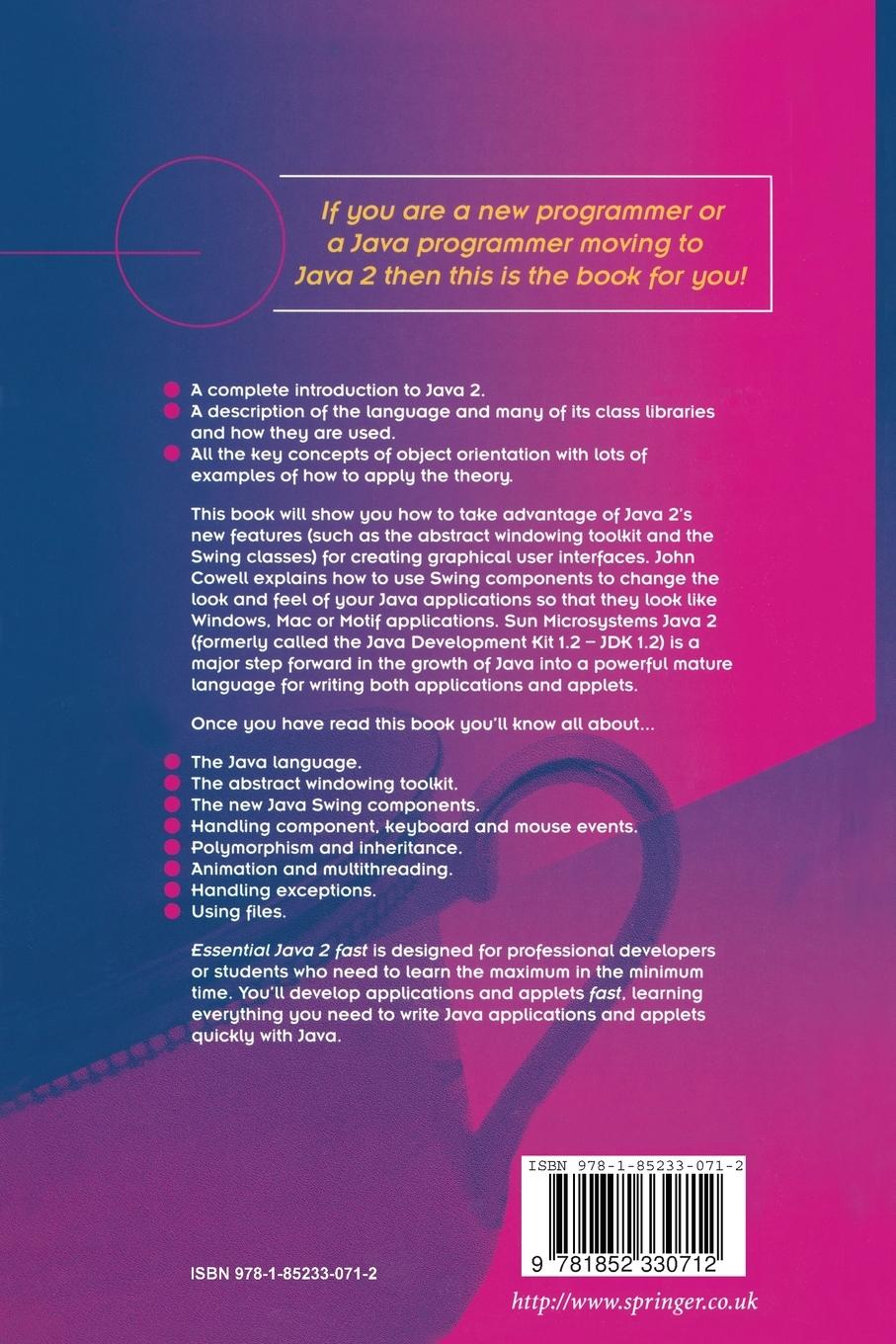Rückseitencover Essential Java 2 fast