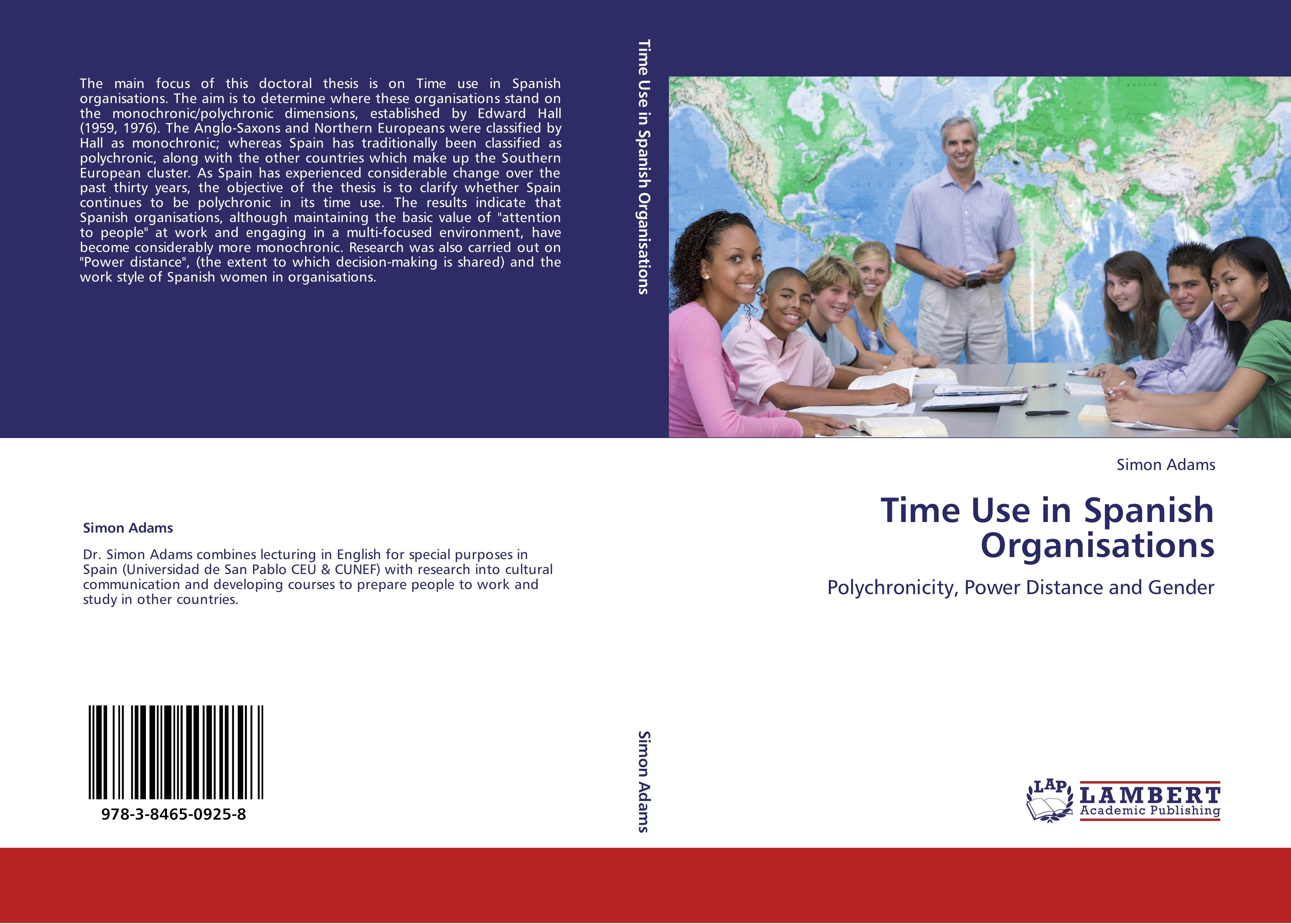 Vorderes Coverbild Time Use in Spanish Organisations
