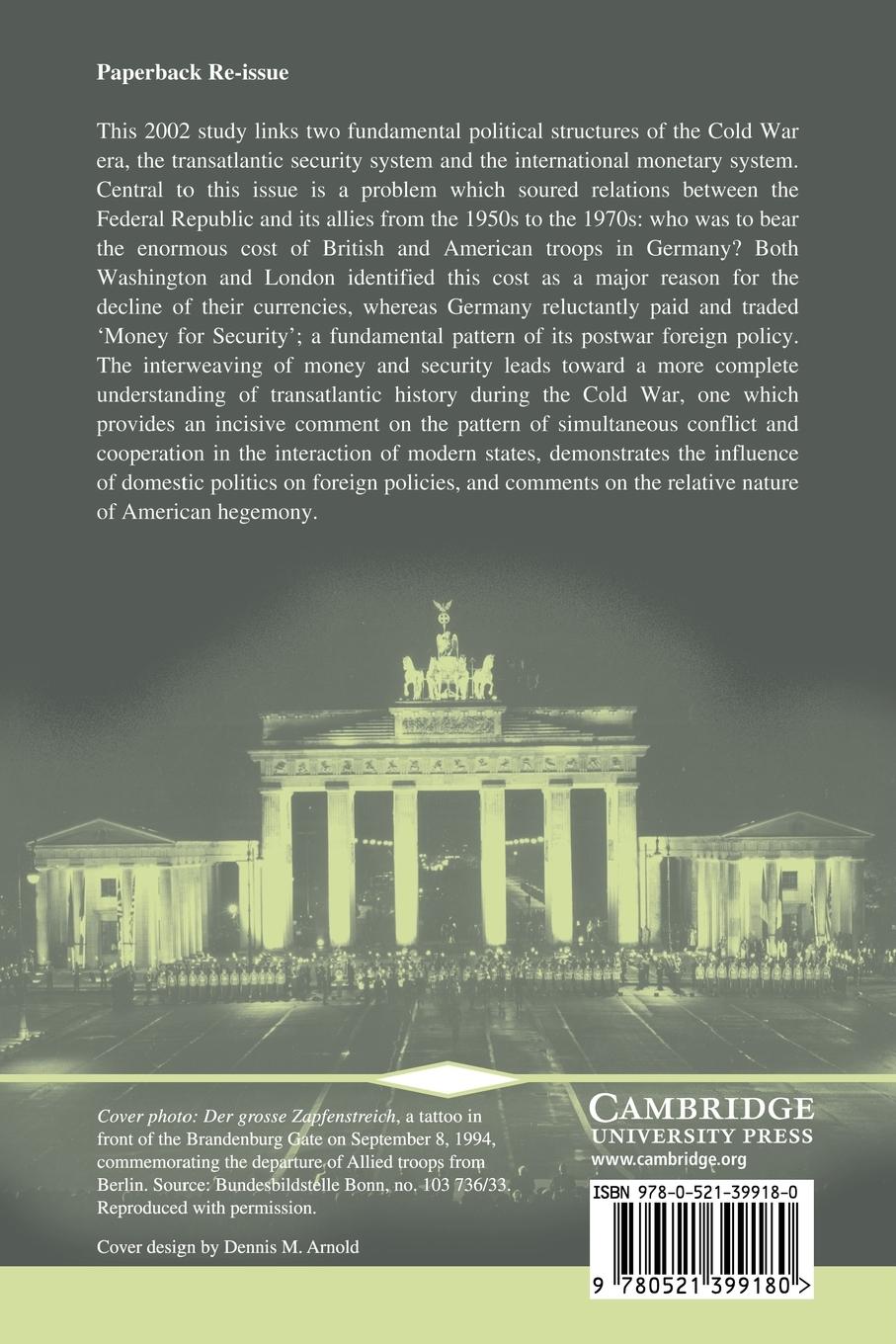 Rückseitencover Money and Security