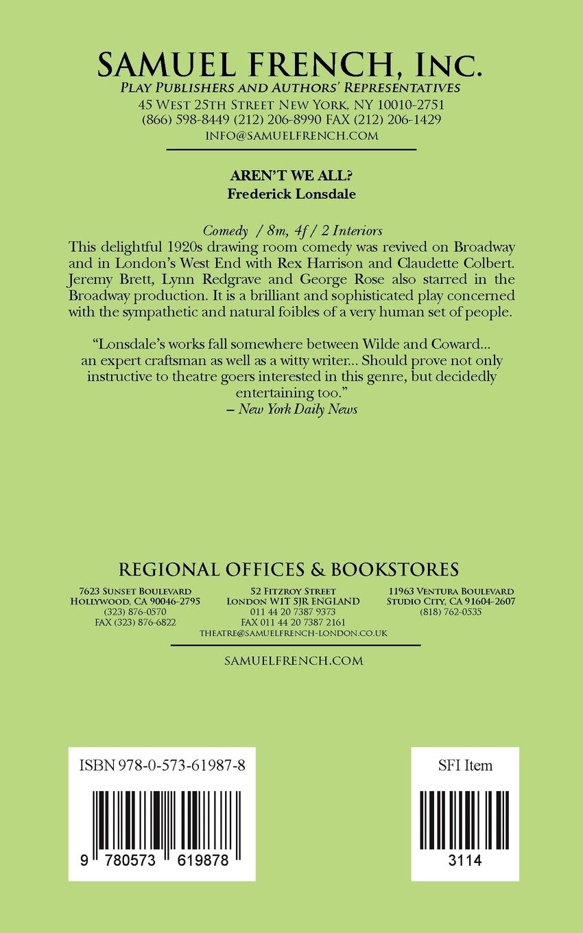 Rückseitencover Aren't We All