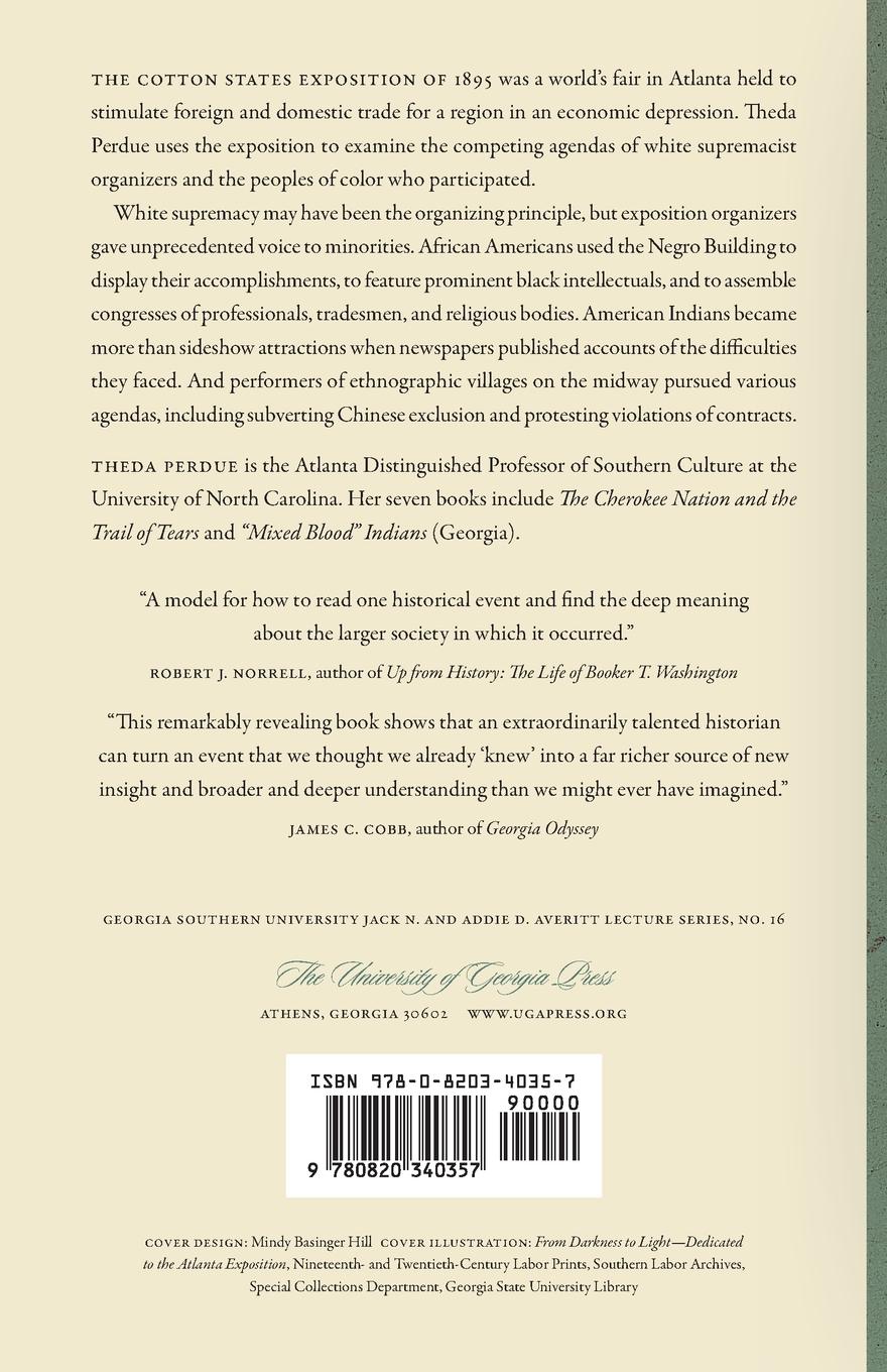 Rückseitencover Race and the Atlanta Cotton States Exposition of 1895