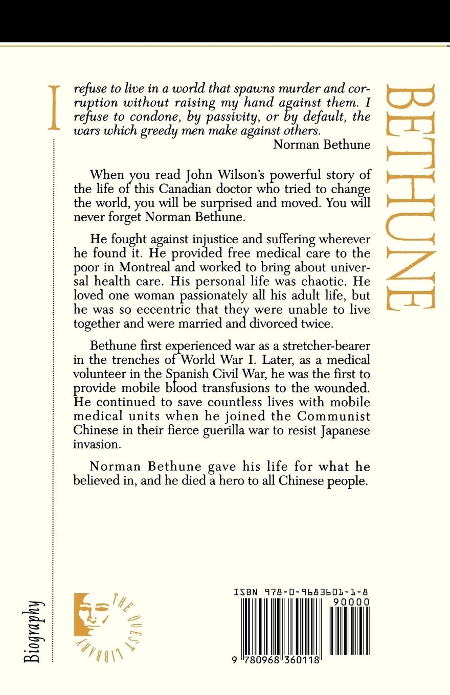 Rückseitencover Norman Bethune