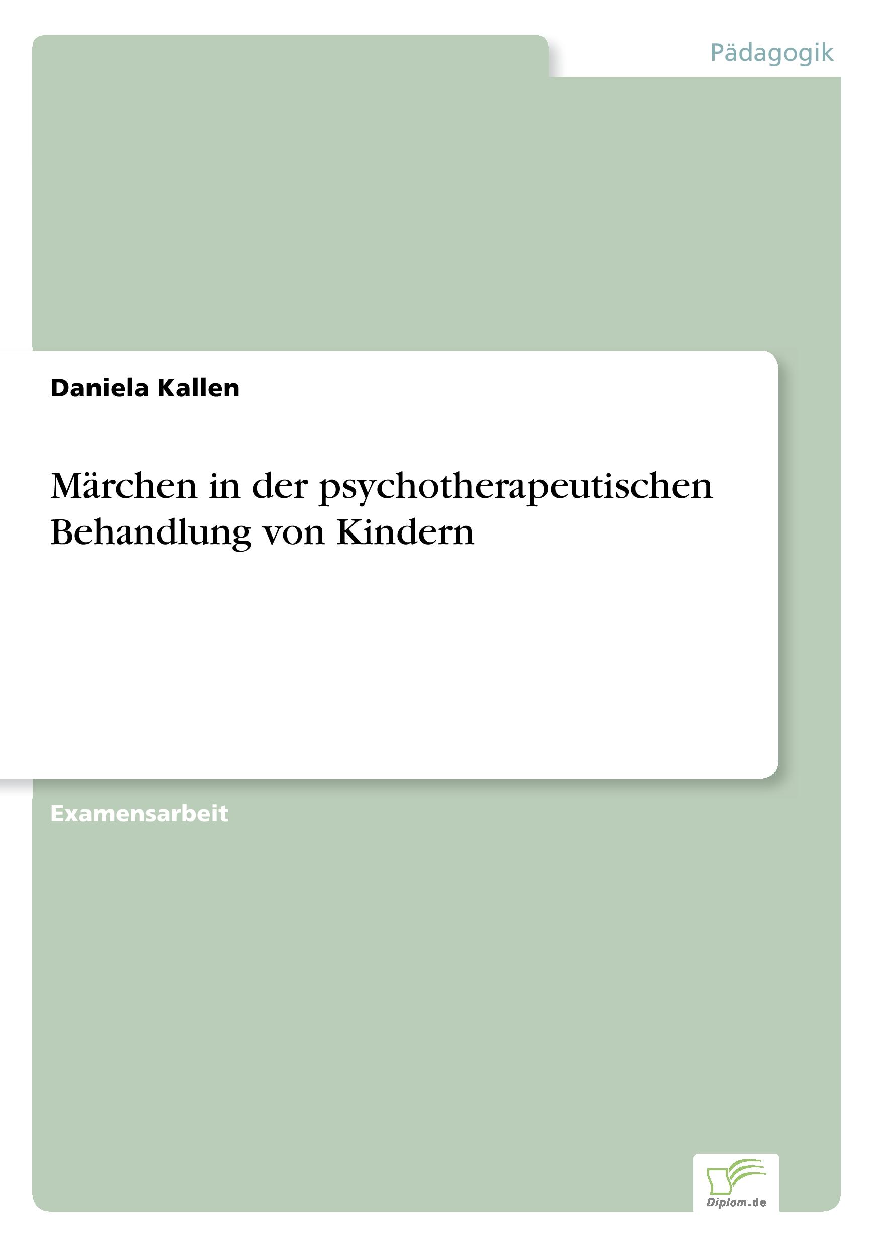 Vorderes Coverbild Märchen in der psychotherapeutischen Behandlung von Kindern