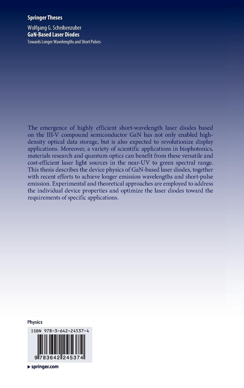 Rückseitencover GaN-Based Laser Diodes