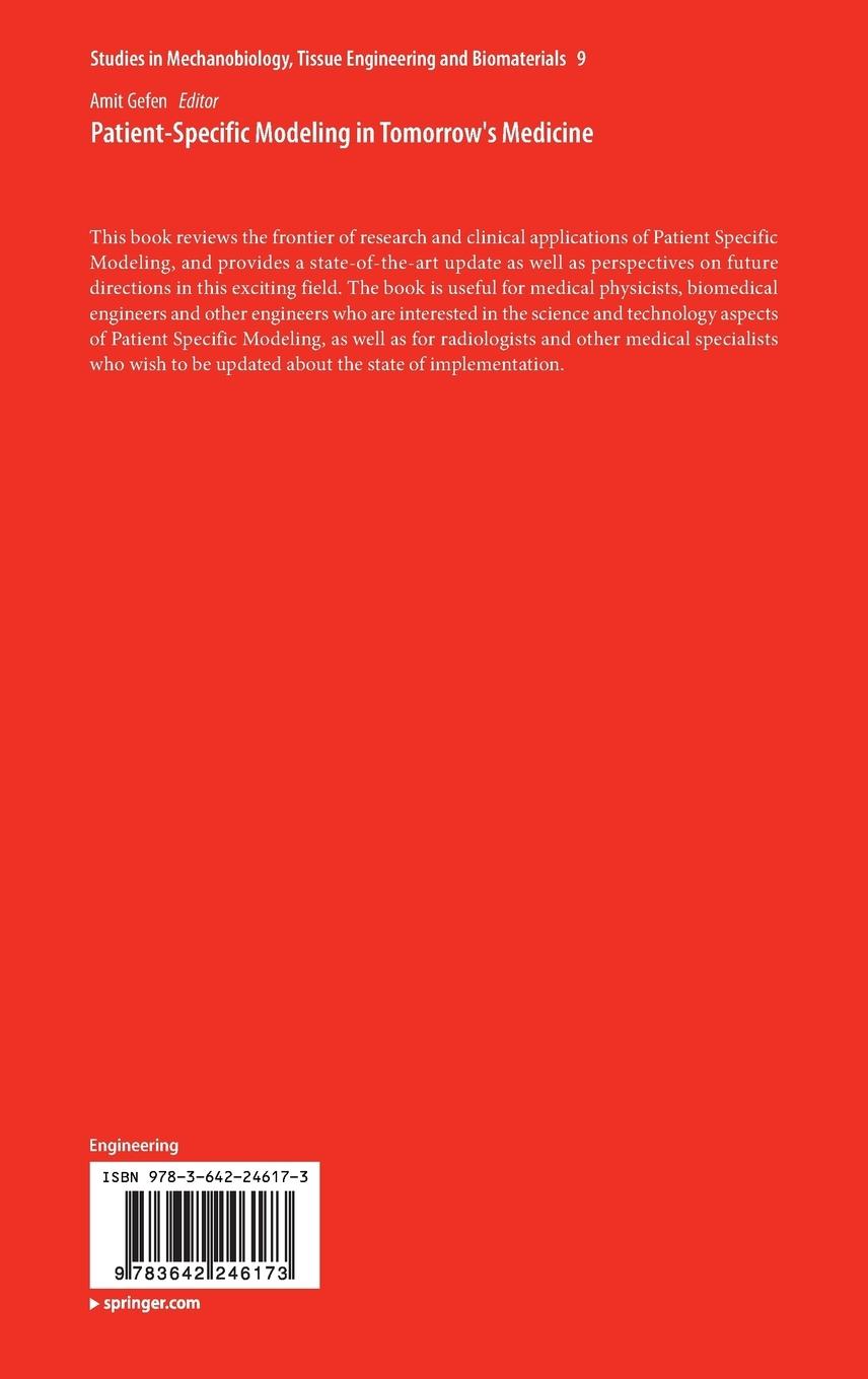 Rückseitencover Patient-Specific Modeling in Tomorrow's Medicine