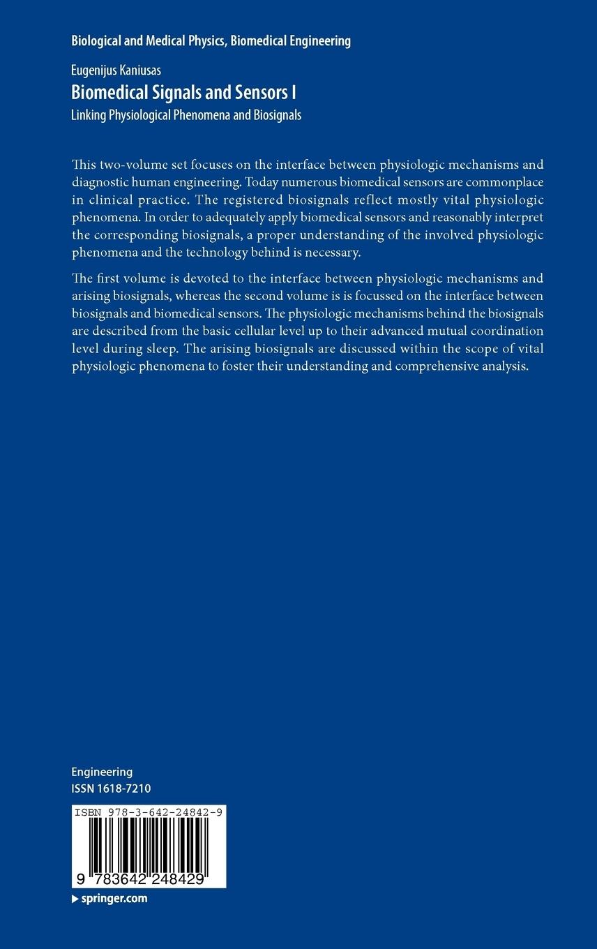 Rückseitencover Biomedical Signals and Sensors I