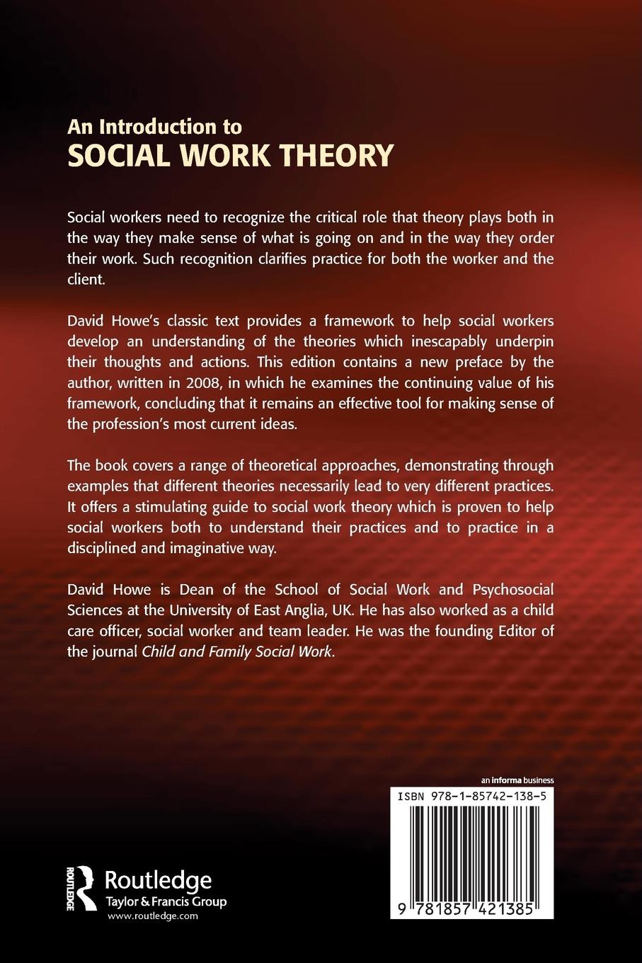 Rückseitencover An Introduction to Social Work Theory