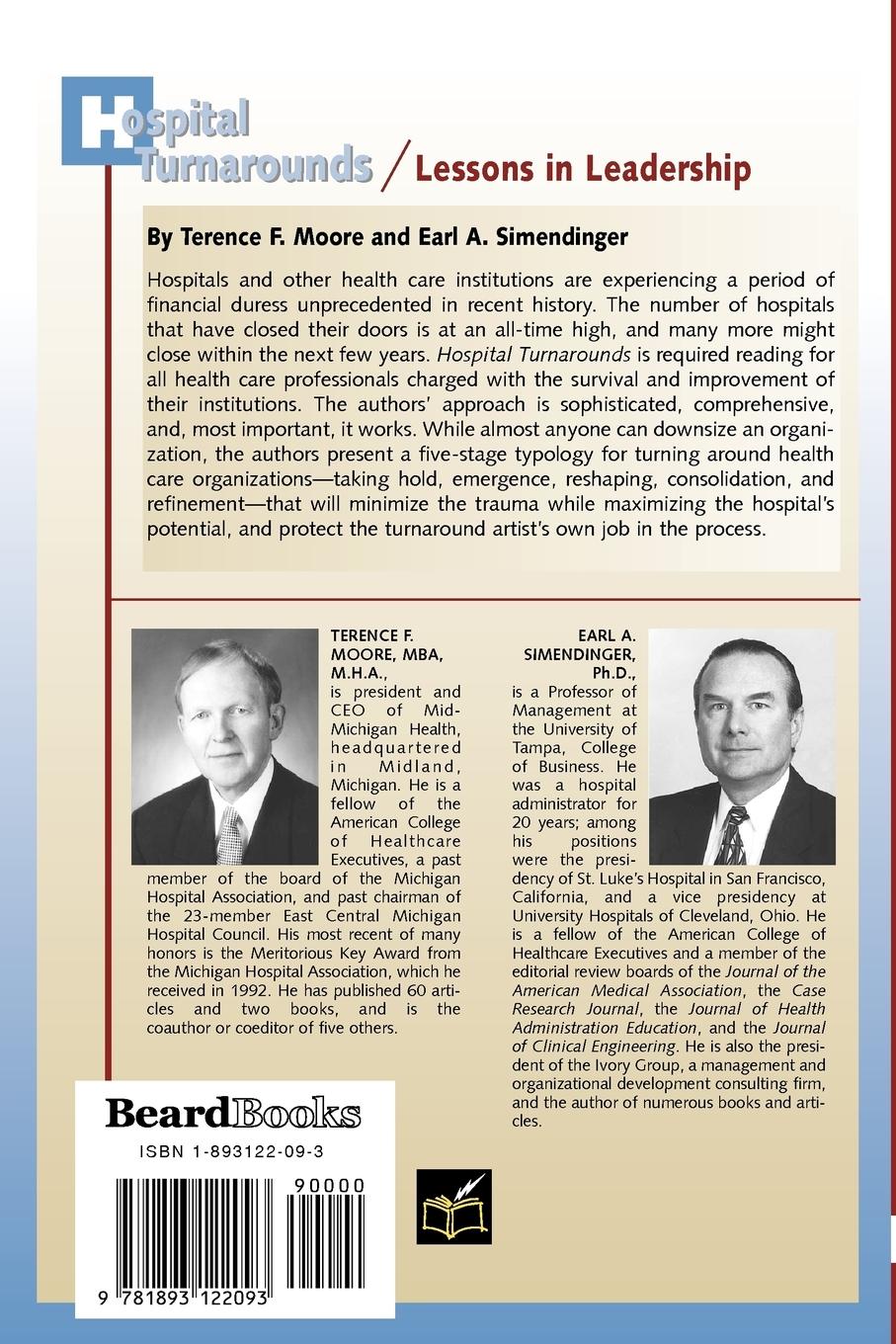 Rückseitencover Hospital Turnarounds: Lessons in Leadership