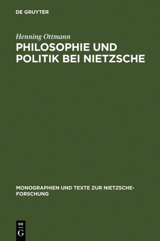 Vorderes Coverbild Philosophie und Politik bei Nietzsche