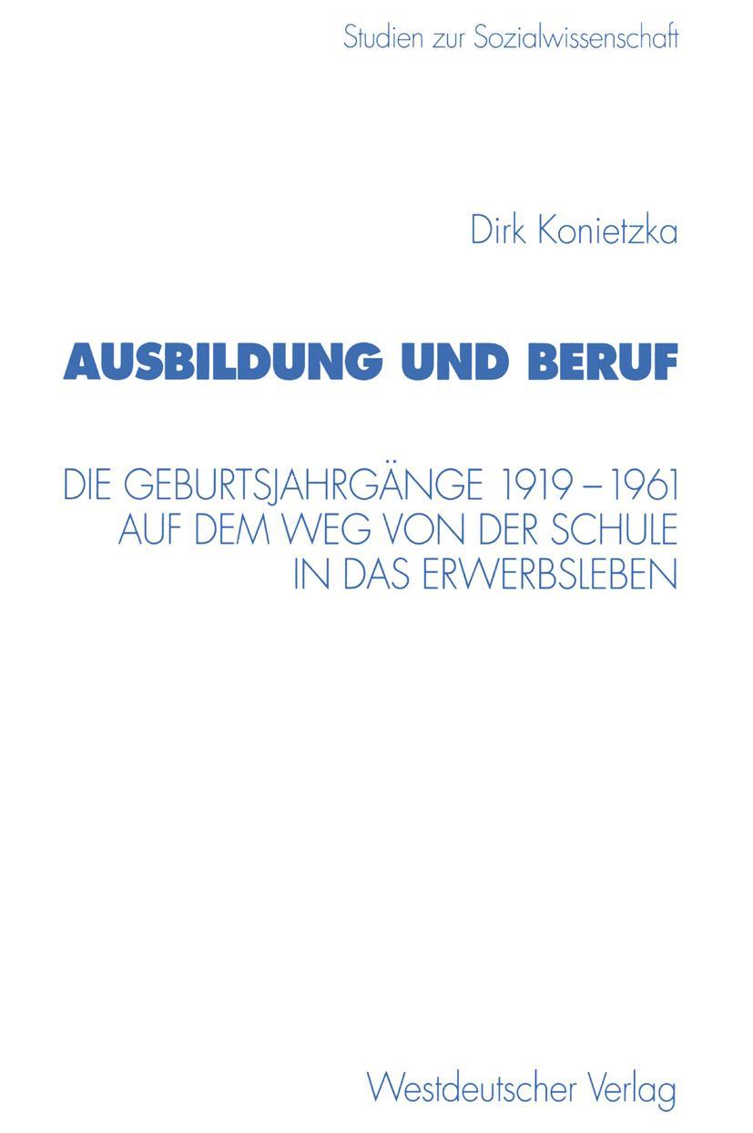 Vorderes Coverbild Ausbildung und Beruf