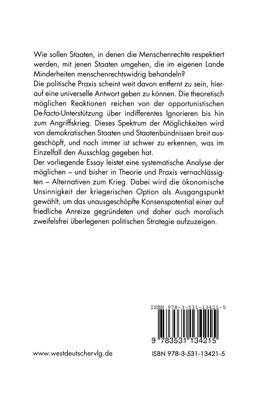 Rückseitencover Prämierung des Friedens